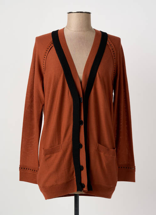 Gilet manches longues orange SONIA RYKIEL femme
