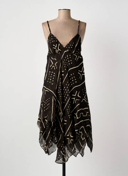 Robe mi-longue marron RALPH LAUREN femme