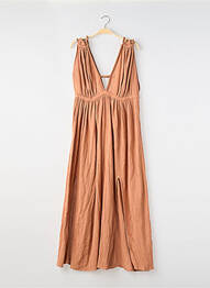 Robe longue sans manche sans manche orange BAHAAR femme