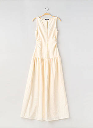 Robe longue coupe évasée sans manche beige PRETTY LITTLE THING femme