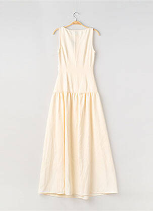 Robe longue coupe évasée sans manche beige PRETTY LITTLE THING femme