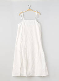 Robe mi-longue sans manche sans manche blanc SAINT TROPEZ femme