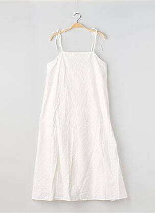 Robe mi-longue sans manche sans manche blanc SAINT TROPEZ femme