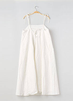 Robe mi-longue sans manche sans manche blanc SAINT TROPEZ femme