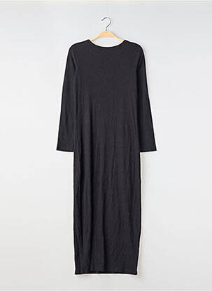 Robe longue manches longues manches longues noir CAMAIEU femme
