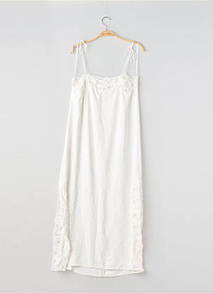 Robe longue sans manche sans manche blanc ZARA femme