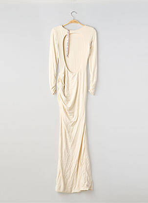 Robe longue manches longues manches longues beige OH POLLY femme
