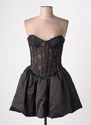 Robe courte sans manche sans manche noir HOUSE OF CB LONDON femme