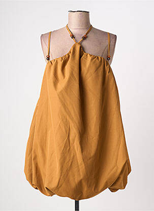 Robe courte doublure fines bretelles marron PRETTY LITTLE THING femme