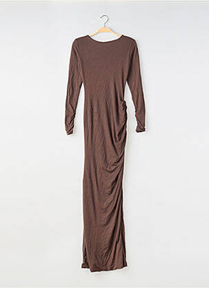 Robe longue marron OH POLLY femme