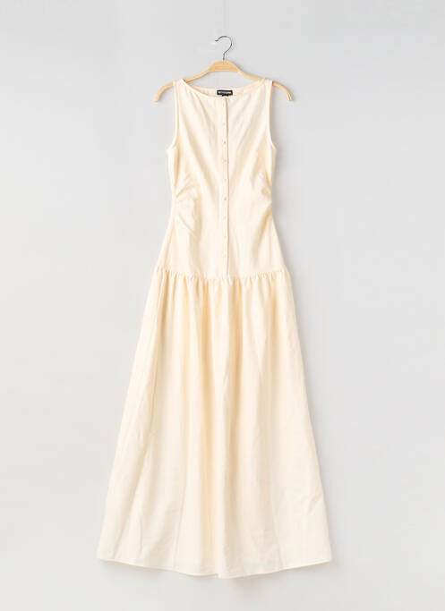 Robe longue coupe évasée sans manche beige PRETTY LITTLE THING femme