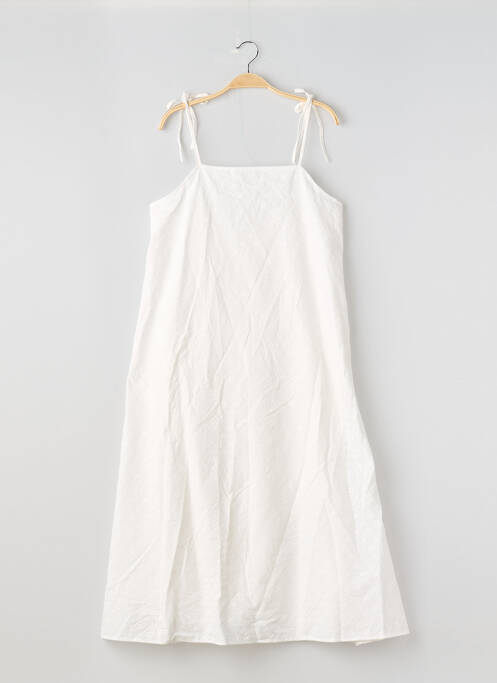 Robe mi-longue sans manche sans manche blanc SAINT TROPEZ femme