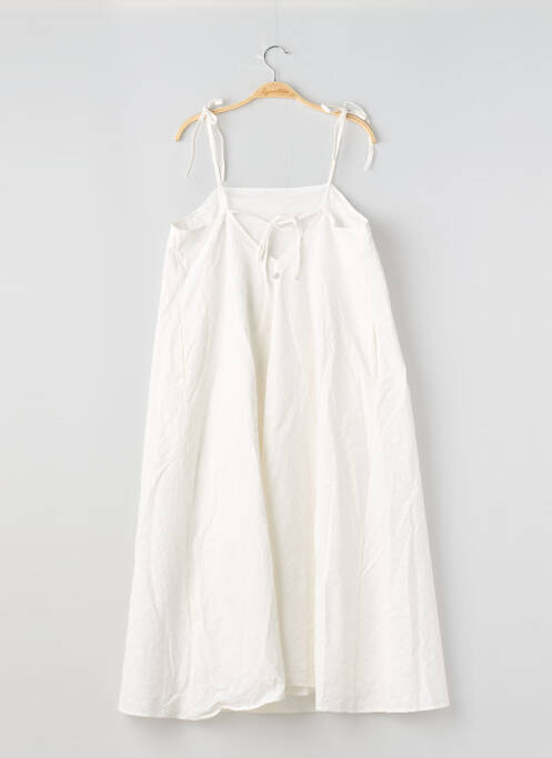Robe mi-longue sans manche sans manche blanc SAINT TROPEZ femme