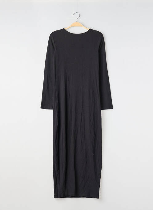 Robe longue manches longues manches longues noir CAMAIEU femme