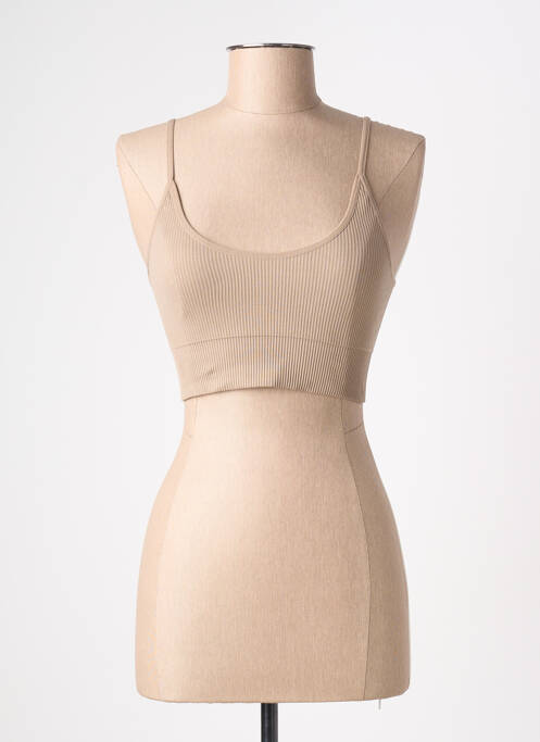 Top stretch fines bretelles beige NASTY GAL femme