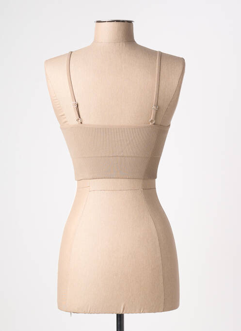 Top stretch fines bretelles beige NASTY GAL femme