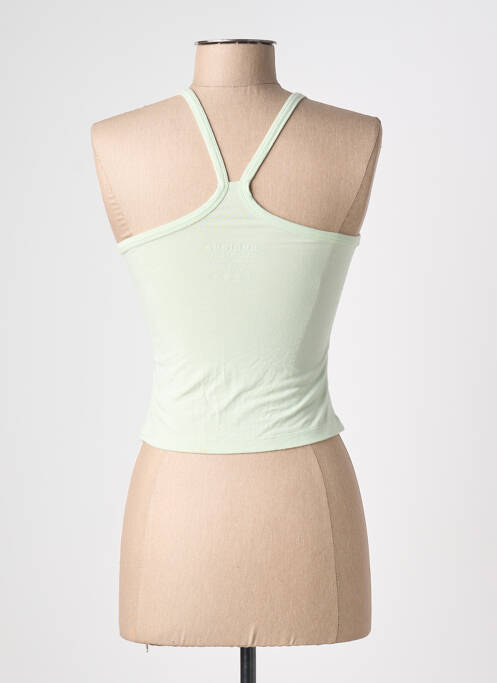 Top stretch sans manche vert NUBLADA femme