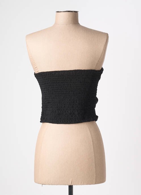 Top coupe cintrée sans manche noir NA-KD femme