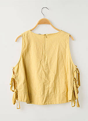 Top sans manche sans manche jaune CAMAIEU femme