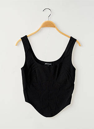 Top stretch sans manche noir PRETTY LITTLE THING femme