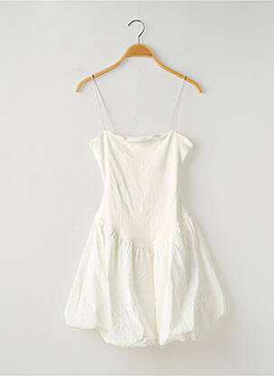 Robe courte sans manche sans manche blanc GINA TRICOT femme