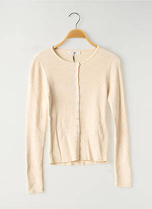 Gilet manches longues coupe cintrée beige STRADIVARIUS femme