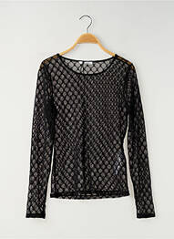 T-shirt manches longues manches longues noir MORGAN femme