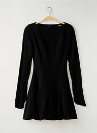 Robe courte fermeture zippée au dos manches longues noir HOUSE OF CB LONDON femme