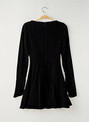 Robe courte fermeture zippée au dos manches longues noir HOUSE OF CB LONDON femme