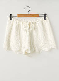 Short coupe droite blanc STRADIVARIUS femme