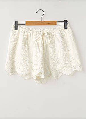Short coupe droite blanc STRADIVARIUS femme