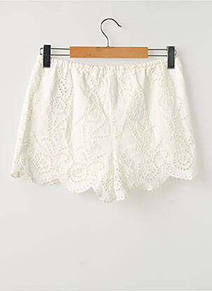 Short coupe droite blanc STRADIVARIUS femme