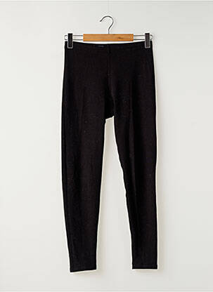 Legging stretch taille normale noir HEATTECH femme