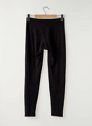 Legging stretch taille normale noir HEATTECH femme