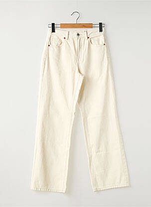 Jeans coupe large beige STRADIVARIUS femme