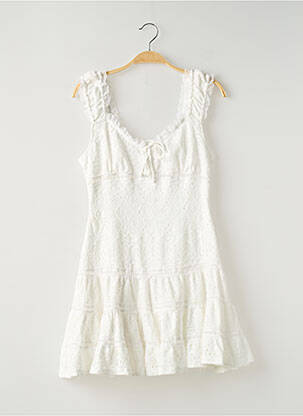Robe courte blanc GINA TRICOT femme