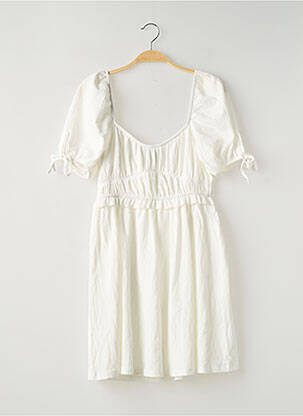 Robe courte blanc GINA TRICOT femme