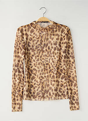 T-shirt beige ZARA femme