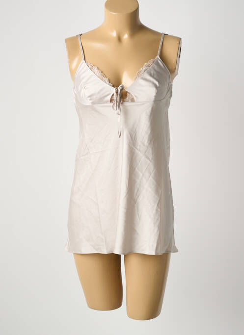 Nuisette/combinette effet matière satinée gris LOUNGE femme