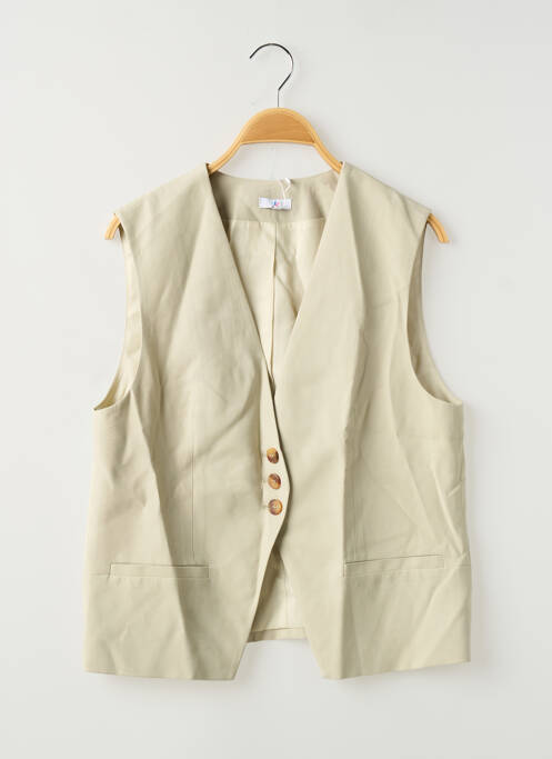 Gilet sans manche doublure beige CAMAIEU femme