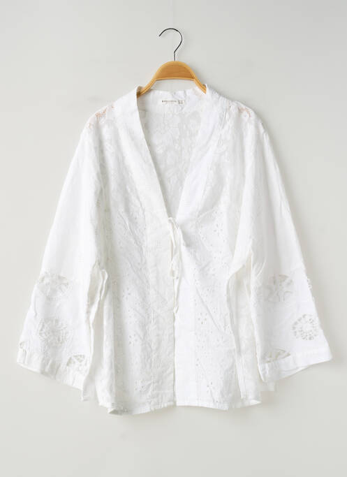 Veste casual coupe droite blanc STRADIVARIUS femme