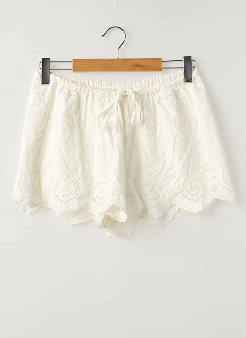 Short coupe droite blanc STRADIVARIUS femme