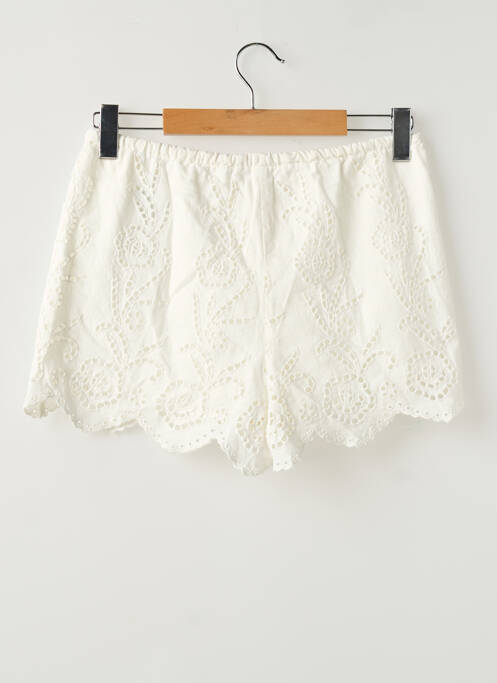 Short coupe droite blanc STRADIVARIUS femme