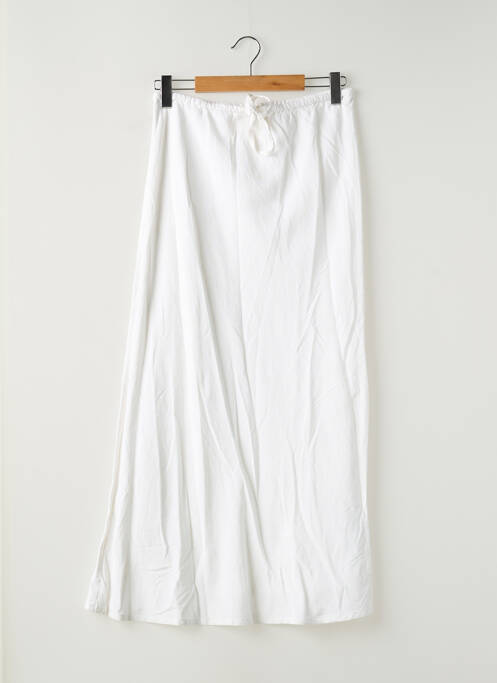 Jupe longue coupe droite blanc GINA TRICOT femme