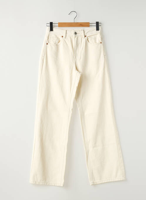 Jeans coupe large beige STRADIVARIUS femme