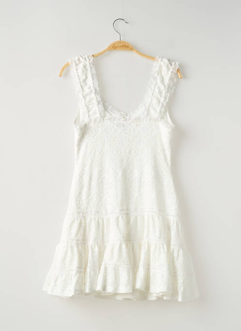 Robe courte blanc GINA TRICOT femme