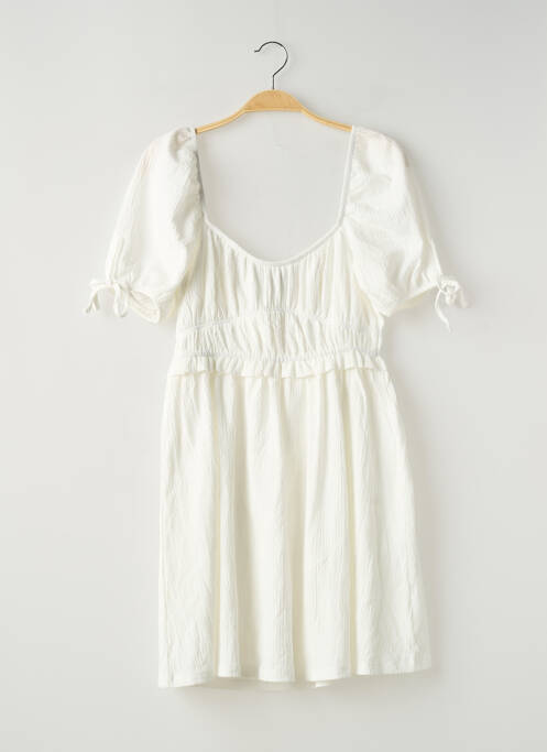 Robe courte blanc GINA TRICOT femme