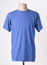 T-shirt stretch manches courtes bleu ANVIL homme