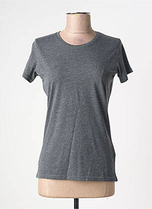 T-shirt stretch manches courtes gris RUSSELL COLLECTION femme
