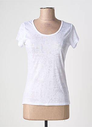 T-shirt stretch manches courtes blanc NATH femme